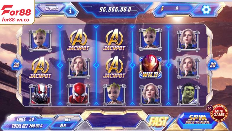 Ưu điểm nổi bật của slot game Avengers For88 